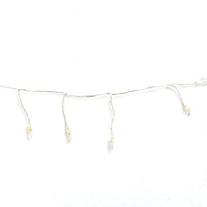 Aigostar - LED buiten kerstsnoer 300xLED/8 functies 3xAA 9,3m IP44 warm wit