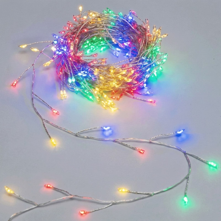 Aigostar - LED buiten kerstsnoer 50xLED/8 functies 3xAA 1,8m IP44 meerkleurig