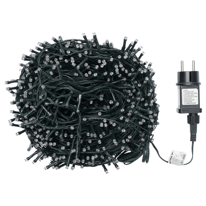 Aigostar - LED buiten kerstverlichting 1000xLED/8 functies 53m IP44 meerkleurig