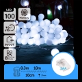 Aigostar - LED buiten kerstverlichting 100xLED/3xAA/8 functies 10,3 m IP44 koud wit