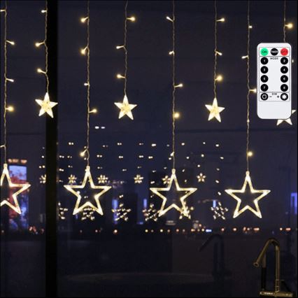 Aigostar - LED buitenlichtsnoer 120xLED/8 functies 3x0,6 m IP44 warm wit + afstandsbediening