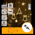 Aigostar - LED buiten kerstverlichting 120xLED/8 functies 3x0,6m IP44 warm wit + afstandsbediening