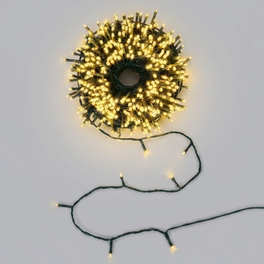 Aigostar - LED Buiten kerstverlichting 150xLED/8 functies 18m IP44 warm wit