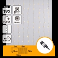 Aigostar - LED buiten kerstverlichting 192xLED/8 functies 4,5x1,2m IP44 warm wit