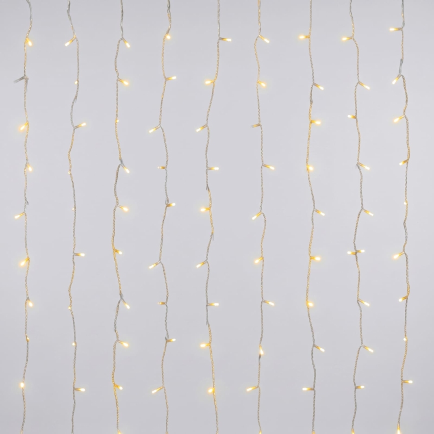 Aigostar - LED buiten kerstverlichting 192xLED/8 functies 4,5x1,2m IP44 warm wit