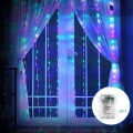 Aigostar - LED Buiten Kerstverlichting 200xLED/8 functies 3xAA 5x2m IP44 multicolor