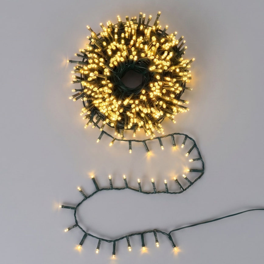 Aigostar - LED buiten kerstverlichting 2500xLED/8 functies 53m IP44 warm wit