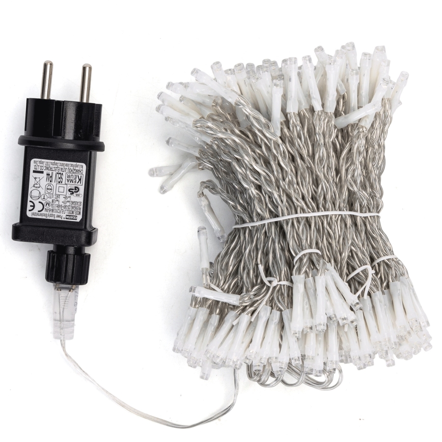 Aigostar - LED buiten kerstverlichting 288xLED/8 functies 1,5x1,8m IP44 koel wit