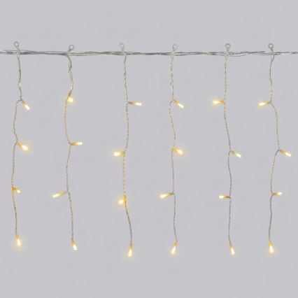 Aigostar - LED Buiten kerstverlichting 300xLED/8 functies 18x0,4m IP44 warm wit
