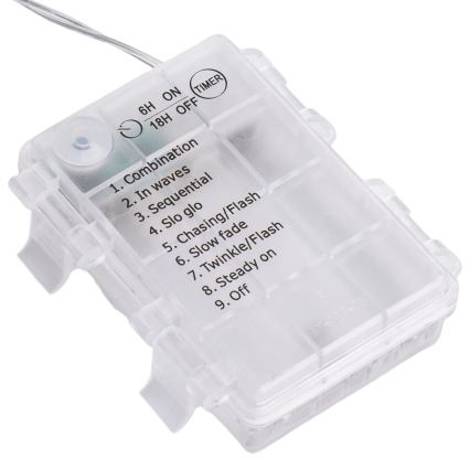 Aigostar - LED kerstsnoer voor buiten 300xLED/8 functies 3xAA 18x0,4m IP44 meerkleurig