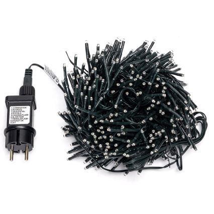 Aigostar - LED buiten kerstverlichting 400 LED / 8 functies, 13 m, IP44, koud wit