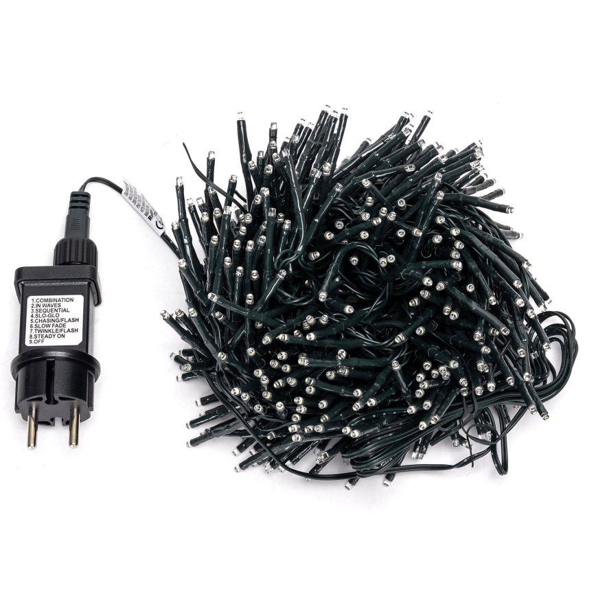 Aigostar - LED buiten kerstverlichting 400 LED / 8 functies, 13 m, IP44, koud wit