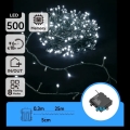 Aigostar - LED buiten kerstverlichting 500xLED/8 functies 4xAA 25,3 m IP44 koud wit
