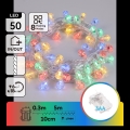 Aigostar - LED buiten kerstverlichting 50xLED/8 functies 3xAA 5,3 m IP44 meerkleurig