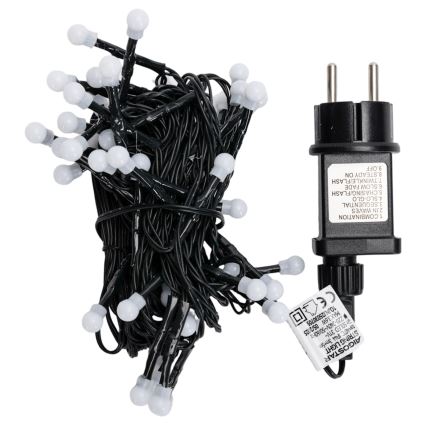 Aigostar - LED buiten kerstverlichting 50xLED/8 functies 8m IP44 warm wit