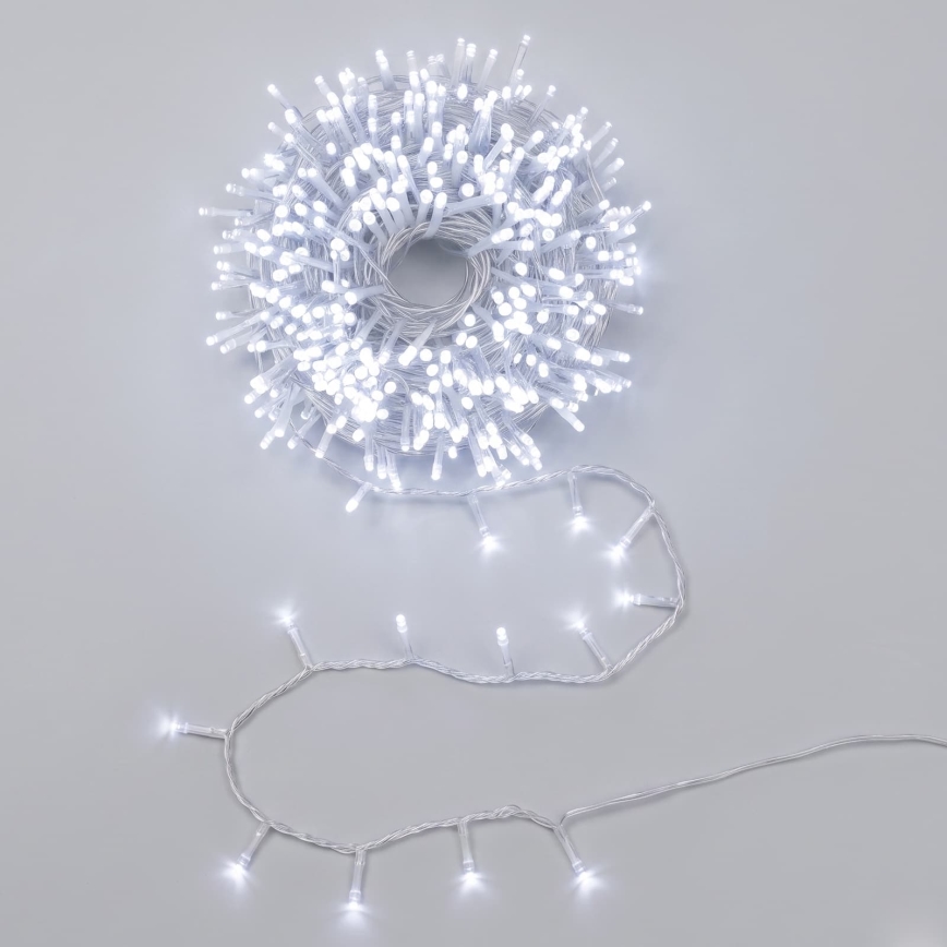 Aigostar - LED buiten kerstverlichting 600xLED/8 functies 33m IP44 koud wit