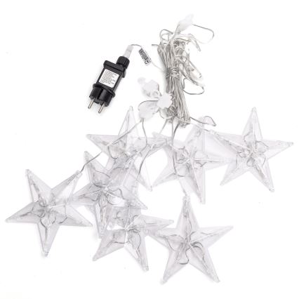 Aigostar - LED buiten kerstverlichting 70xLED 1,2x1m IP44 warm wit sterren