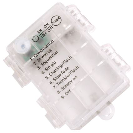 Aigostar -LED Buiten  snoer 100xLED/8 functies 3xAA 10,3m IP44 warm wit