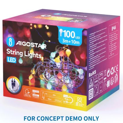 Aigostar - LED buitendecoratie 372xLED IP44 koud wit vlinder