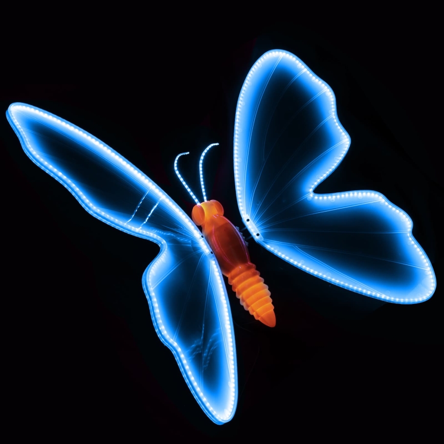 Aigostar - LED buitendecoratie 468xLED 75 cm IP44 vlinder/blauw
