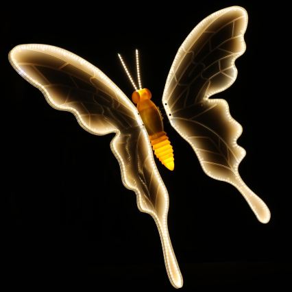 Aigostar - LED Buitendecoratie 558xLED 90 cm IP44 vlinder/warm wit