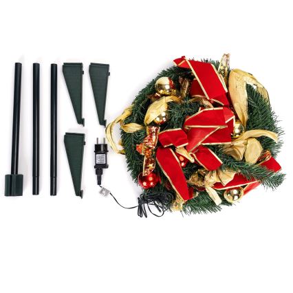 Aigostar - LED buitenkerstboom 150xLED 1,8m IP44 rood koelwit