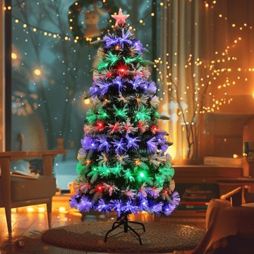 Aigostar - LED-buitenkerstboom 205 LED-lampjes / 8 functies, 1,8 m, IP44, meerkleurig