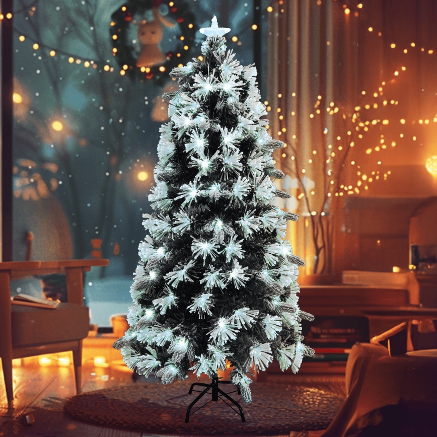 Aigostar - LED kerstboom voor buiten 245xLED/8 functies 2,1 m IP44 koelwit