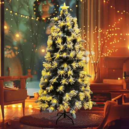 Aigostar - LED buiten kerstboom 245xLED/8 functies 2,1 m IP44 warm wit