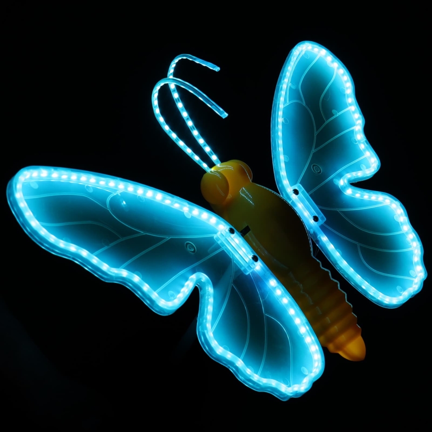 Aigostar - LED buitendecoratie 246xLED/9W/230V 42 cm IP44 vlinder/blauw