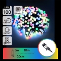 Aigostar - LED buitensnoer voor decoratie, 100×LED, 8 functies, 10 m, IP44, multicolor