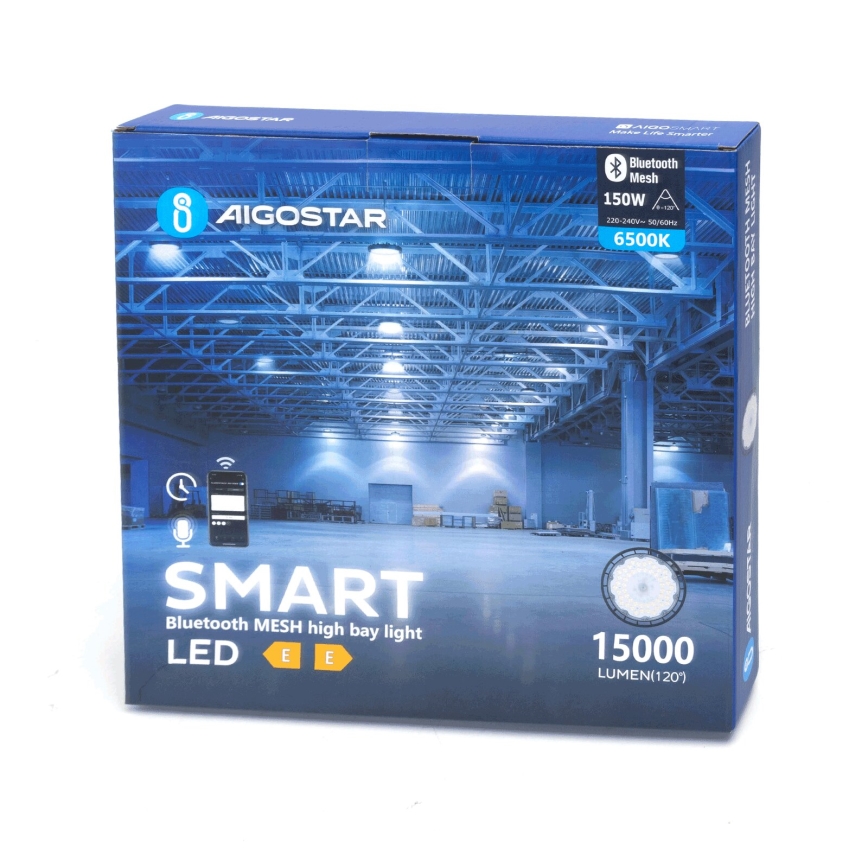 Aigostar - LED Heavy-duty dimbaar buitenshuis lamp MESH High Bay LED/150W/230V 6500K IP65