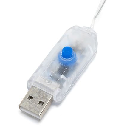 Aigostar - LED decoratief lichtsnoer 80xLED/5W/USB 13 m warm wit