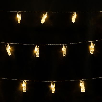 Aigostar - LED-decoratieve lichtslinger 40×LED/5W/USB 9 m warm wit