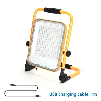 Aigostar - LED Dimbaar oplaadbaar Schijnwerper LED/100W/5V 6500K IP65 1500mAh