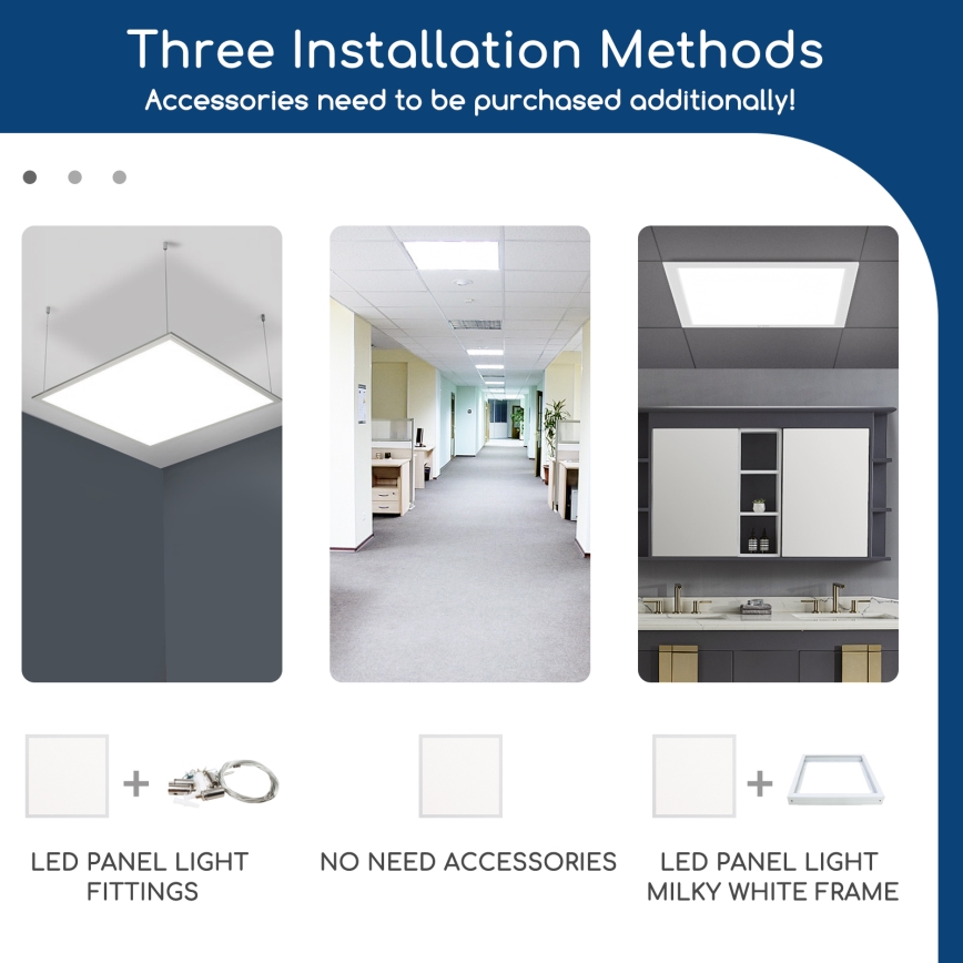Aigostar - LED dimbaar inbouwpaneel 32W/230V Wi-Fi 60x60 cm