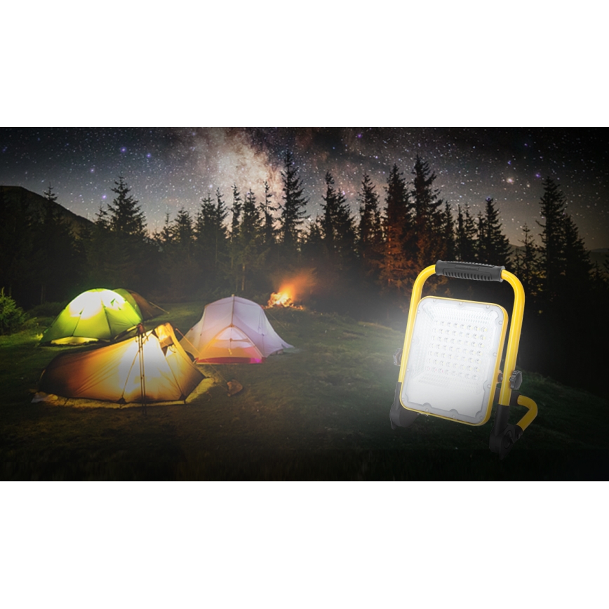 Aigostar - LED Dimbaar rechargeable Schijnwerper LED/100W/5V 6500K IP65
