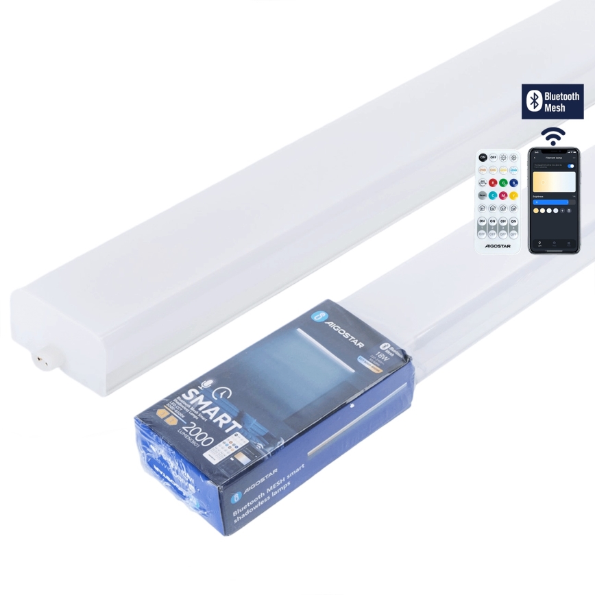 Aigostar - Dimbaar LED TL-armatuur MESH LED/18W/230V 3000-6500K + afstandsbediening
