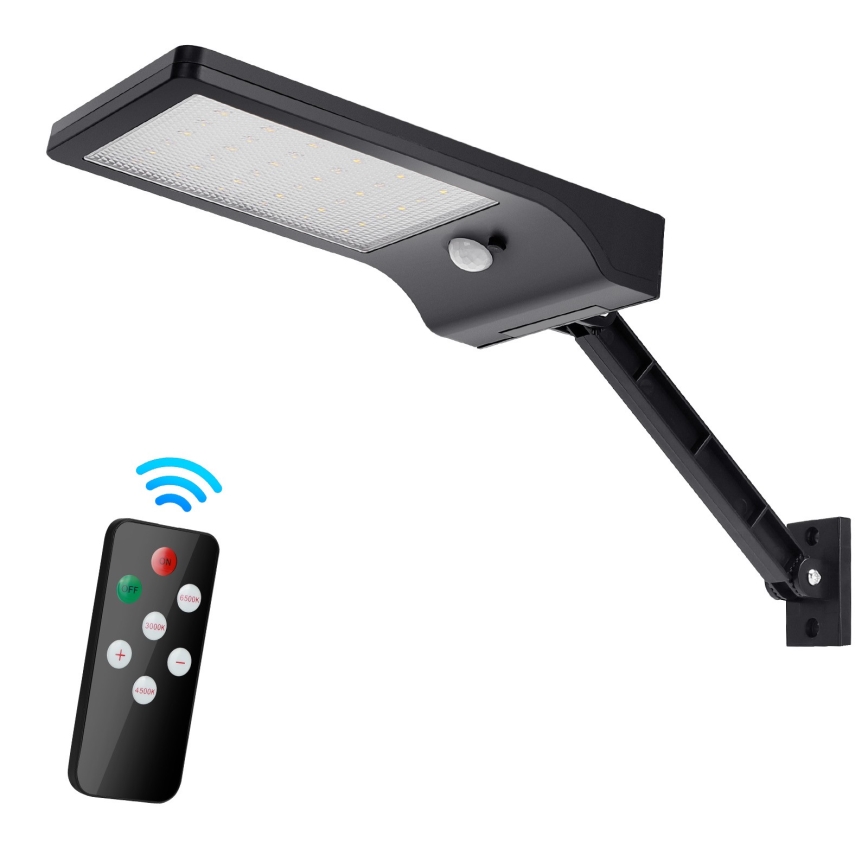 Aigostar - LED Dimbaar zonne- lamp met sensor LED/2,3W/5,5V IP65 1800 mAh + afstandsbediening