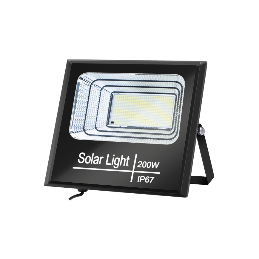 Aigostar - LED Dimbaar zonne- Schijnwerper LED/200W/3,2V IP67 + afstandsbediening
