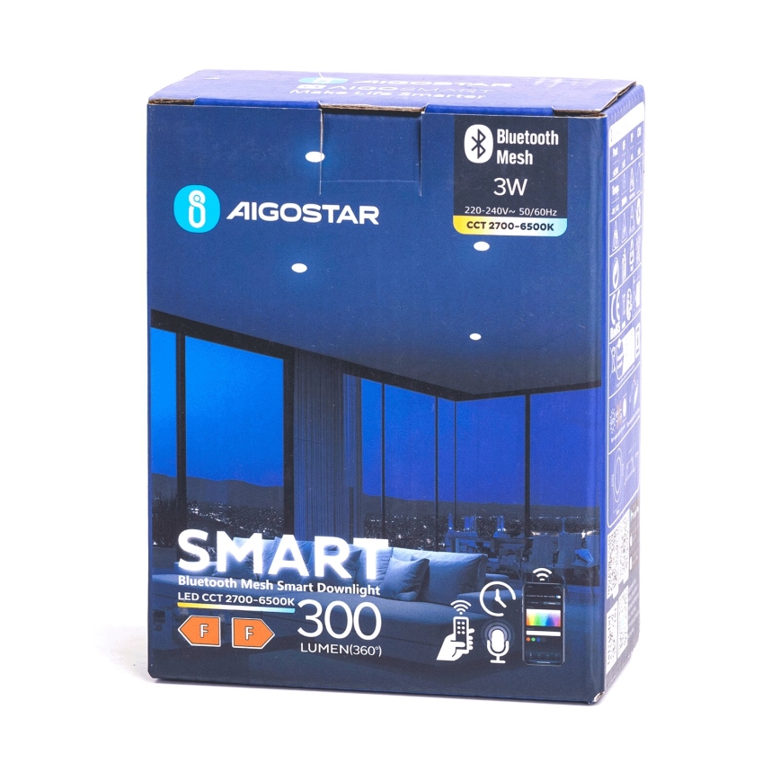 Aigostar - LED dimbare inbouwspot MESH LED/3W/230V 2700-6500K wit