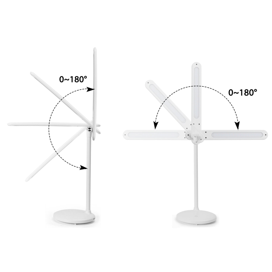 Aigostar - LED Dimbare oplaadbare touch tafellamp LED/3W/5V 2700/4000/6500K 1800 mAh