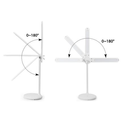 Aigostar - LED Dimbare oplaadbare touch tafellamp LED/3W/5V 1200mAh 3000/4000/6500K