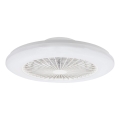 Aigostar - LED Dimbare plafondlamp met ventilator LED/40W/230V 2700-6500K diameter 48,5 cm wit + afstandsbediening
