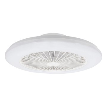 Aigostar - LED Dimbare plafondlamp met ventilator LED/40W/230V 2700-6500K diameter 48,5 cm wit + afstandsbediening