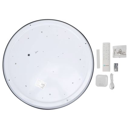 Aigostar - LED Dimbare plafondlamp met ventilator MESH LED/40W/230V 2700-6500K zwart + afstandsbediening