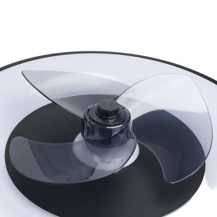 Aigostar - LED Dimbare plafondlamp met ventilator MESH LED/40W/230V 2700-6500K zwart + afstandsbediening