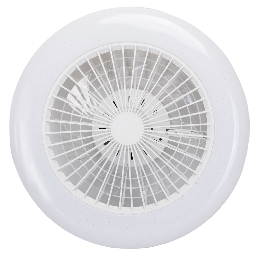 Aigostar - LED Dimbare plafondlamp met ventilator MESH LED/40W/230V 2700-6500K wit + afstandsbediening