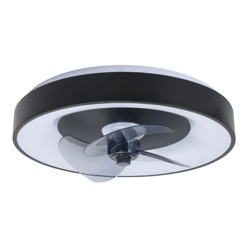 Aigostar - LED Dimbare plafondlamp met ventilator MESH LED/40W/230V 2700-6500K zwart + afstandsbediening