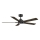 Aigostar - LED dimbare plafondventilator LED/20W/230V 2700-6500K 132cm bruin + afstandsbediening